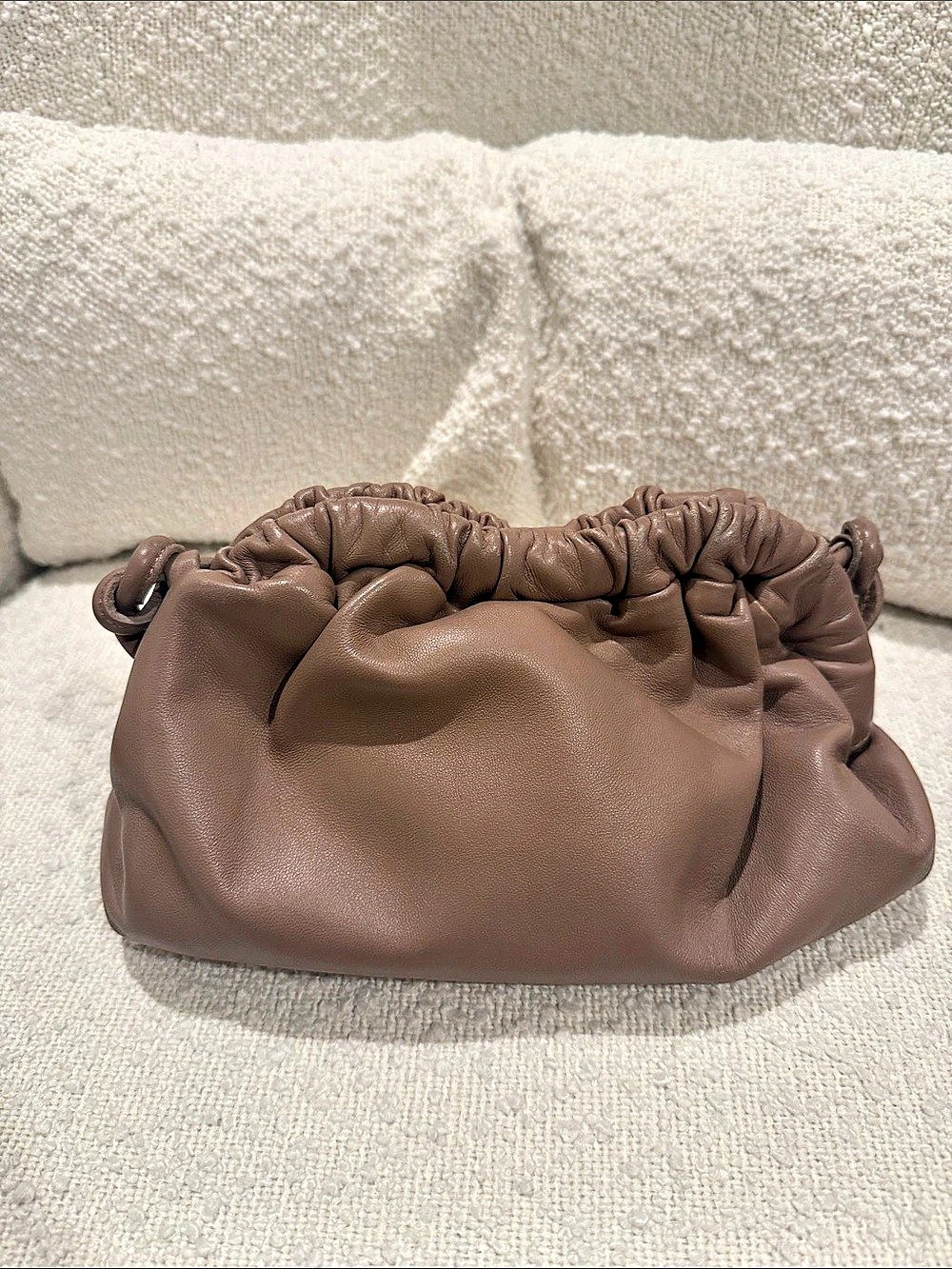 Mansur Gavriel Mini Cloud Pouch in Biscotto